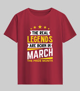 Born in March Half Sleeve T-Shirt